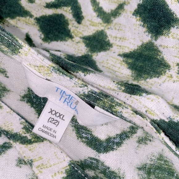 Time and Tru ikat print maxi dress size 22 with pockets - Picture 5 of 9